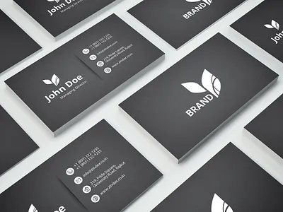 Corporate Black Business Card branding business card corporate illustration logo photoshop texture typography ui ux vector