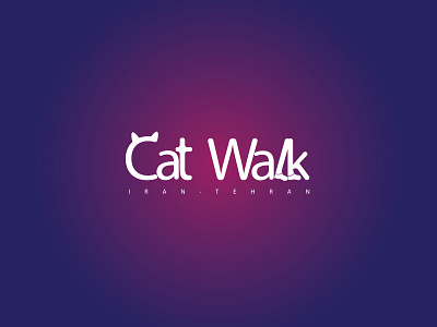 Cat Walk branding cat catwalk fashion flat design iran logo logo design tehran walk