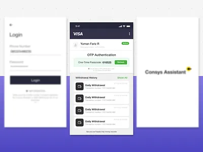 OTP Guard app bank app banking app design guard interface mobile design mobile ui otp ui ux