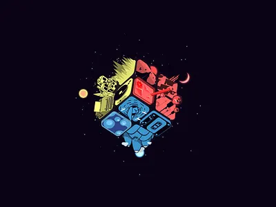 Cube of Imagination abstraction background design illustration illustrator imagination isometric vector wallpaper