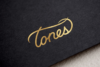 Tones Cursive Logo calligraphy lettering logo logo design logomark logotype script script lettering