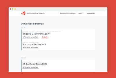 barcamp-liste.ch design directory directory listing html sass website wordpress wordpress design wordpress theme