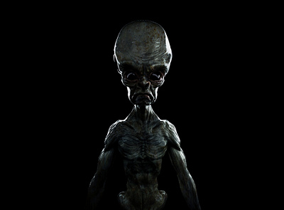 daniel clasquin alien warmup v2 3d alien area 51 cinema4d render space zbrush