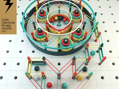 Number 9 PlayFont 3d 3dfont 3dillustration 3dtype 3dtypo colors constructivism playfont type typeface