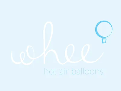 Whee - Hot Air Balloons branding challenge design illustration logo vector