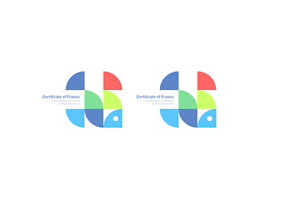 Seafood Radiation Monitoring design icon illustration logo typography