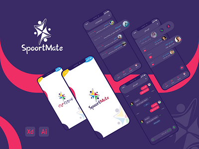 SpoortMate App best shot brand identity dribbble best shot graphic design illustration interaction design mobile app design mobile ui design product design sport app sports training ui ux design ui ux design usability testing user experience design user interaction user interface design ux case study ux process