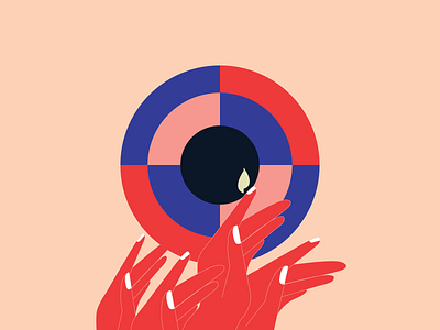November touch design fall hands illustration technology touch vivid