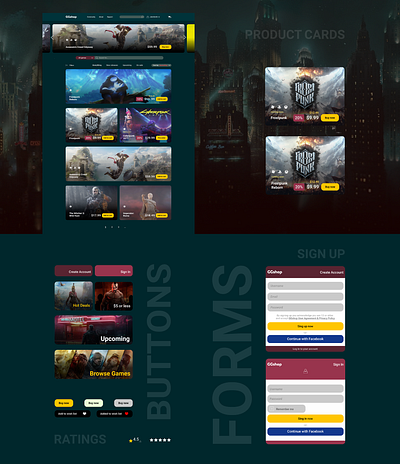 Games Store UI Design ui