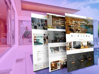 Real estate Landing page design corporate creative landing page design minimal psd template real estate ui ux design