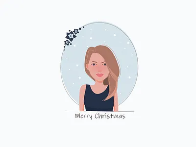 portrait art cartoon girl illustration portrait vector