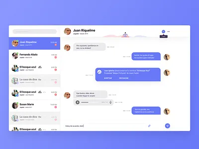 Clean chat - Web app app chat chat app chat web chatting component ui uiux