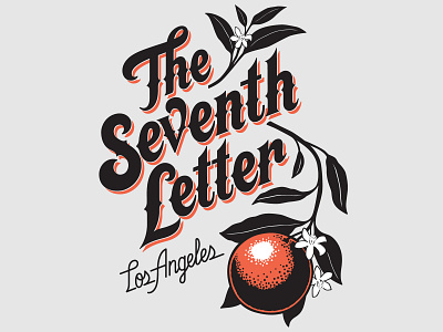 The Seventh Letter t-shirt apparel branding design hand lettering illustration print typography