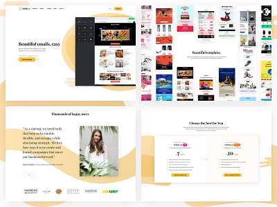 TOPOL.io - Landing page clean drag and drop email email campaign email marketing email template homepage landing page responsive sass web