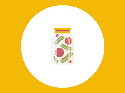 100 days of vector illustration day 59 100 days of illustration 100daychallenge 100days adobe illustrator autumn autumn collection autumn colors design detail illustration illustration mason jar pickles tomatoes vector vector illustration