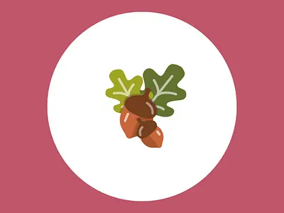 100 days of vector illustration day 58 100 days of illustration 100daychallenge 100days acorns adobe illustrator autumn autumn collection autumn colors autumn leaves design detail illustration illustration vector vector illustration