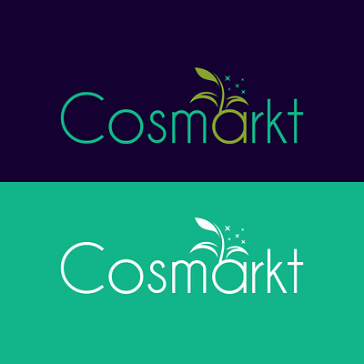 COSMARKT logo awesome beauty logo brand logo cosmetic cosmetic logo creative graphic design illustrator logo logo design logo mark logodesign logomaker logos logotype more creative natural logo online shop logo