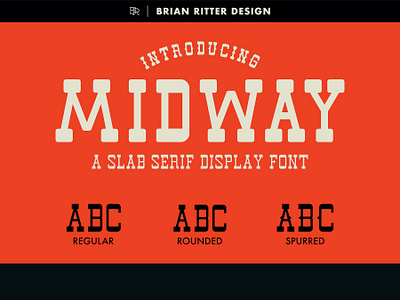 Midway - Slab Serif Font carnival circus cowboy font old west retro serif slab slab serif typesetting vintage western wood type