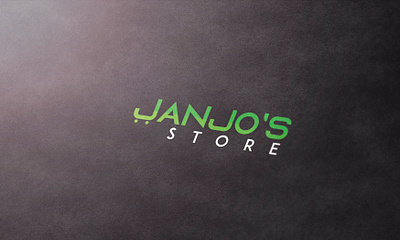 Janjo's Store - Logo design catchy custom logo minimal modern logo simple logo design typographic