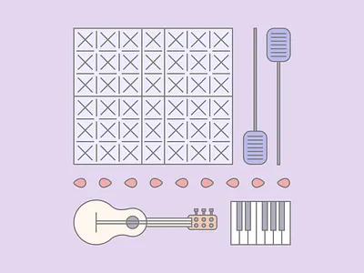 Weekly Warm Up No 12 Thankful For Music design dribbble dribbbleweeklywarmup grow illustration music weekly warm up