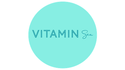 Vitamin Sea Logo design icon logo minimal type typography web website