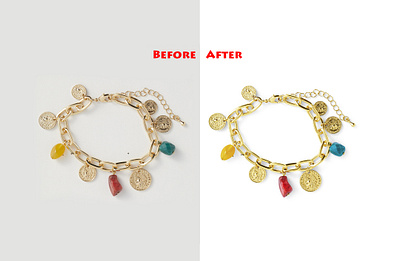 High end jewelry retouching amazon marketing background remove branding color correction color matching ghost mannquen hair masking image editing logo shadow