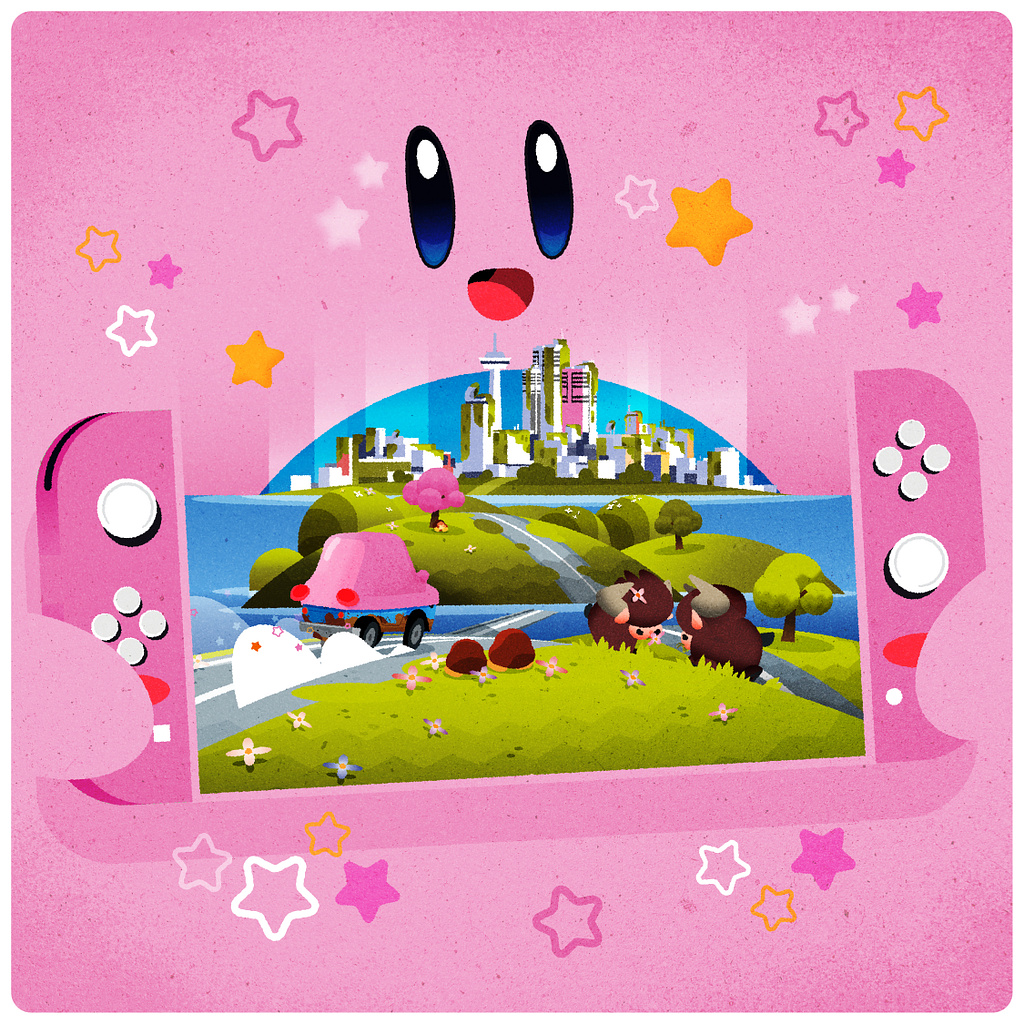 Carby Kirby & the land fanart by AnnSophie De Steur on