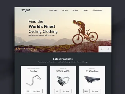 Ecommerce Website Landing Page best black creative cycle dark header johny vino landingpage login new sports ui uidesign uiux website