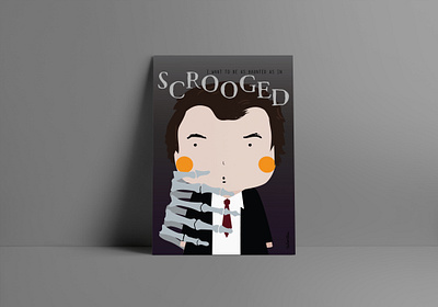 Little scrooged billmurray characterdesign design illustration illustrator movie spooky vector xmas