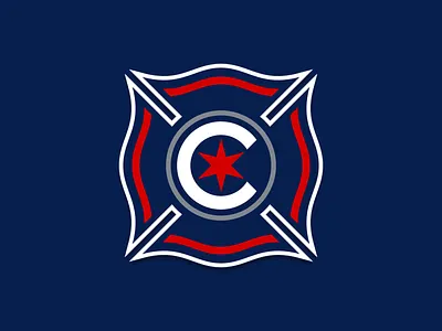 Chicago Fire Rebrand Concept cross illinois illustrator logo mls soccer star