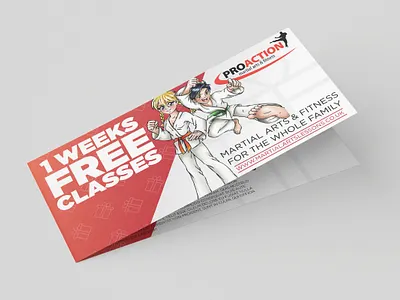 Martial Arts Voucher branding design illustration logo martial arts print design printing vector voucher design vouchers