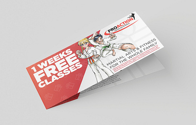 Martial Arts Voucher branding design illustration logo martial arts print design printing vector voucher design vouchers