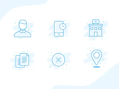 Set of icons for Mobile App app icon icons mobile product design ux uxui