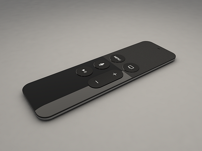 Apple TV Remote | Cinema 4D 3d 3d model apple tv cinema cinema 4d cinema4d design remote