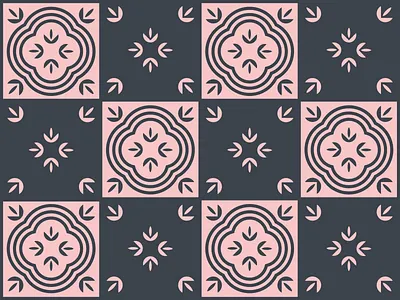 Daily Pattern - 11 23 19 daily pattern gray moroccan morocco muted pattern pink tiles
