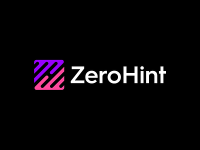 ZeroHint Logo Design branding branding agency branding concept clever clever logo home initial initials line logo mark negative space smart symbol tech technology unique z