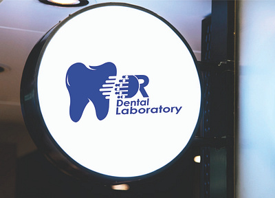 Logo Design - DR Dental Laboratory banner banner design branding dental care dental logo design healthcare logo vector