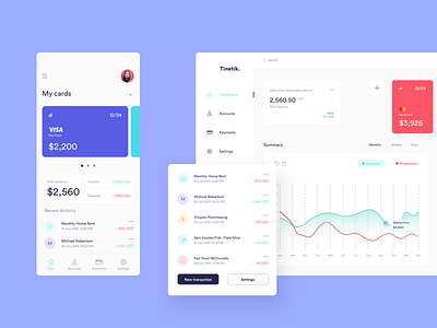 Budgeting App - Tinetik app design budgeting cards cards design cards ui dashboard dashboard design finance mobile mobile app mobile app design product design ui ui designer ux ux design ux designer visual design web app web app design