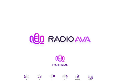 AVA Radio Branding Logo avaradio logo brand design fxmotion illustration logo vector website logo