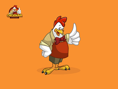 Chickenava Mascot Logo animal branding cartoon cartoon character character chicken cock food fried chicken hen illustration logo logodesign mascot mascot character mascot design mascot logo restaurant rooster