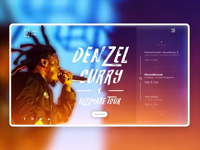 Tour Life - A Concert Booking Concept adobe photoshop adobexd booking bookings concert design tour ui uidesign webdesign website webui webuiuxdesign