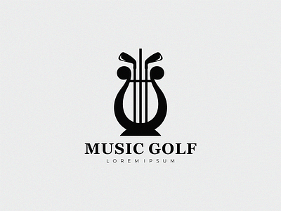 music golf golf logo music