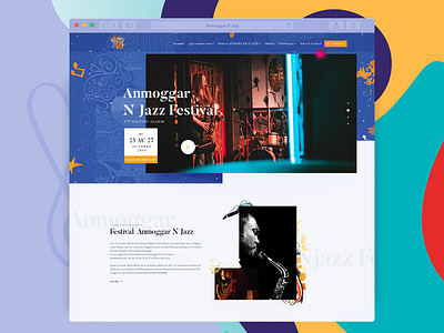 Jazz Festival Website festival graphic design illustrator jazz jazz festival ui ux uidesign uxdesign webdesign