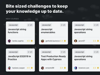 Bite sized challenge code design ui webapp