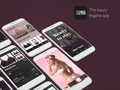 Lingerie Ecommerce App Design app branding design ui ux