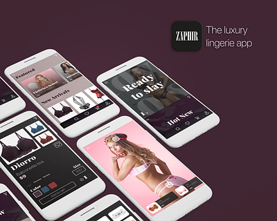 Lingerie Ecommerce App Design app branding design ui ux