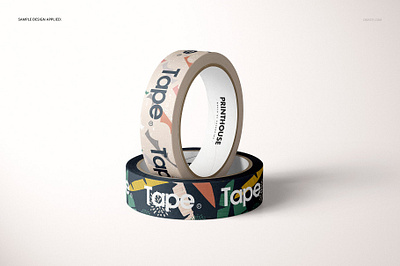 Paper Packing Tape Mockup Set (04) design mock up mockup package package design packaging packaging design packaging tapes packing tape paper paper mockup paper mockups paper packing tape paper tape paper tape mockup psd tape tape mockup tape mockups template