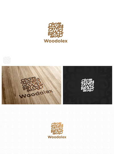 woodolex Logo lasercut logo logo design ornament wood