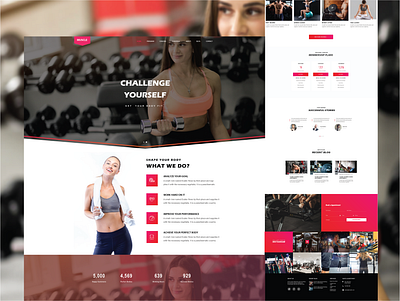 GYM web design webdesign website