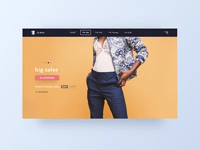 SEBRA - Ecommerce Website colors design ecommerce interfaces logo ui ux website